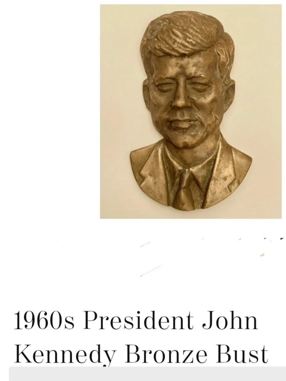 Bronze-Colored JFK Bust